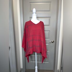 Kedziorek Short Sleeve Print Tunic Lagenlook Art To Wear Size XL